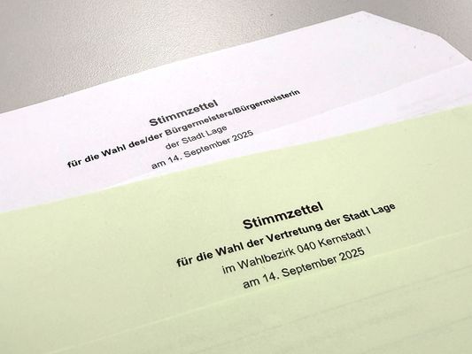 Wahlscheine zur Kommunalwahl 2025 in Lage