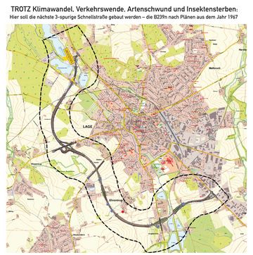 Trotz Klimawandel, Verkehrswende, Artenschwund und Insektensterben: Hier soll die nächste 3-spurige Schnellstraße gebaut werden – di B239n nach Plänen aus dem Jahr 1967