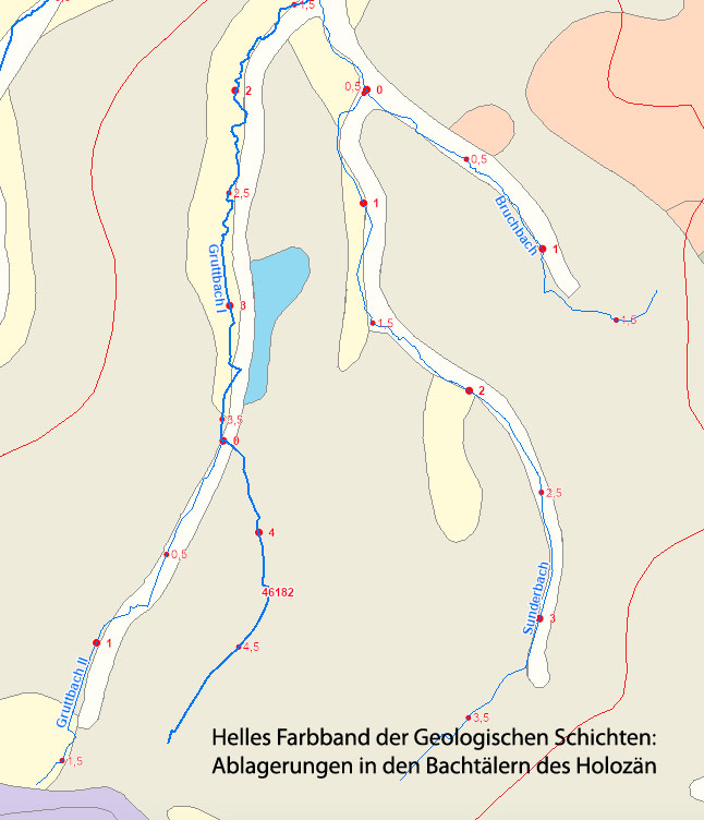 Entwicklungspotenzial im Gruttbach II bestätigt durch die Geologische Karte